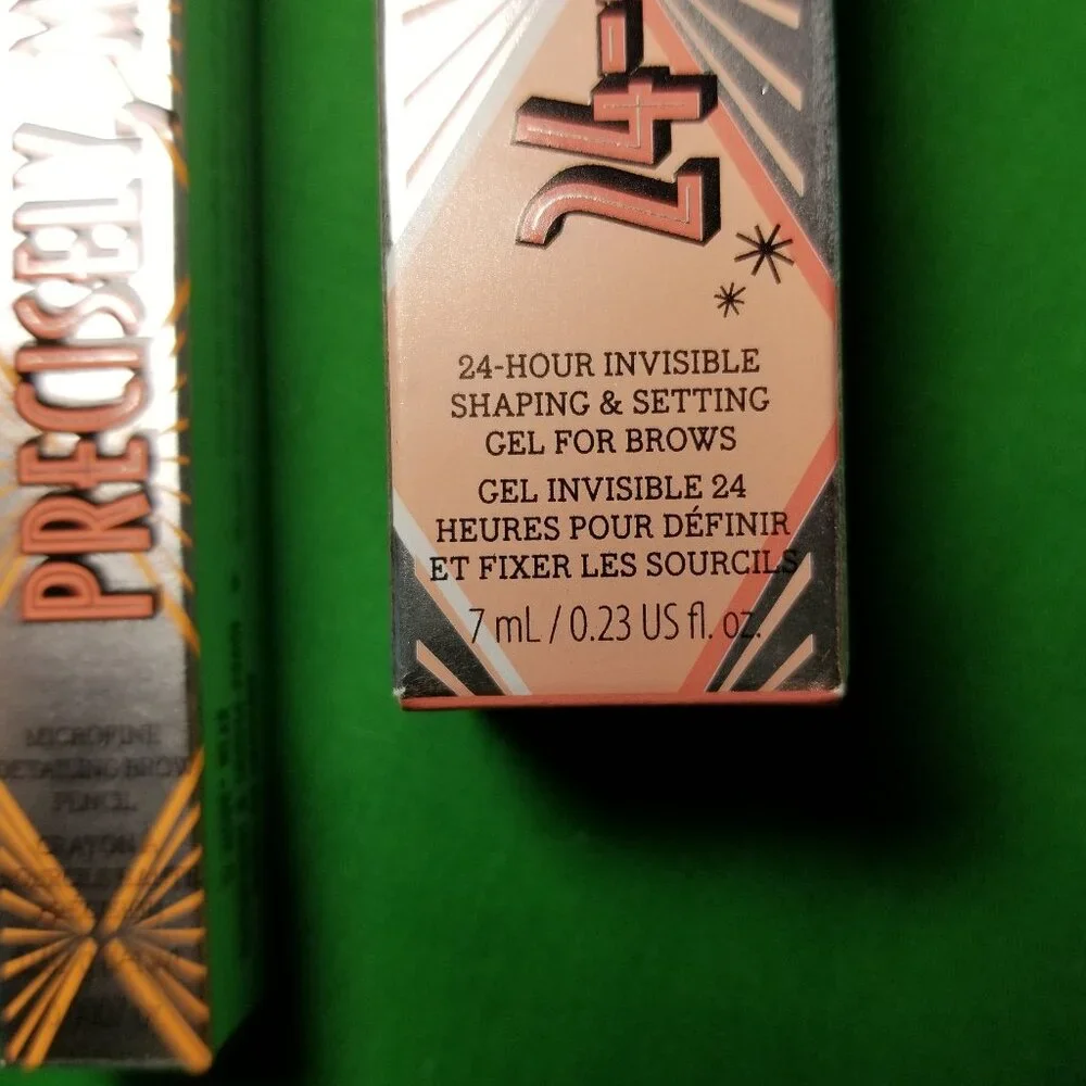 Benefit 24-HR Brow Setter Invisible Gel 7ml/0.23oz & Precisely Brow Detailer NEW